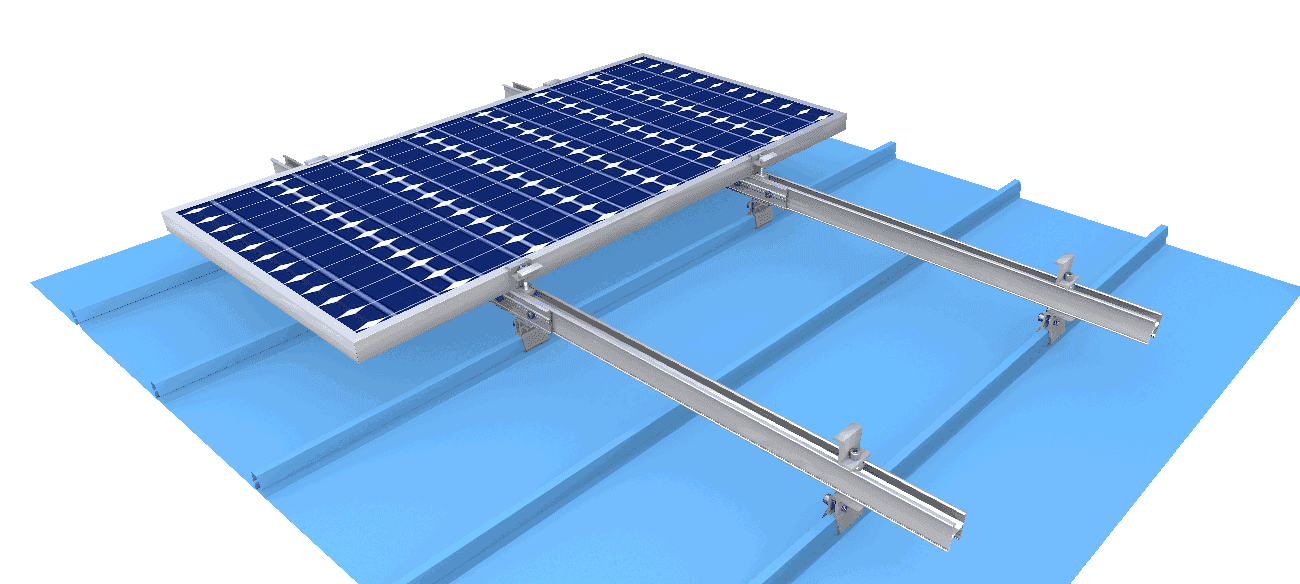 Apollo SEAM non-penetrating standing seam metal roof solar mounting system