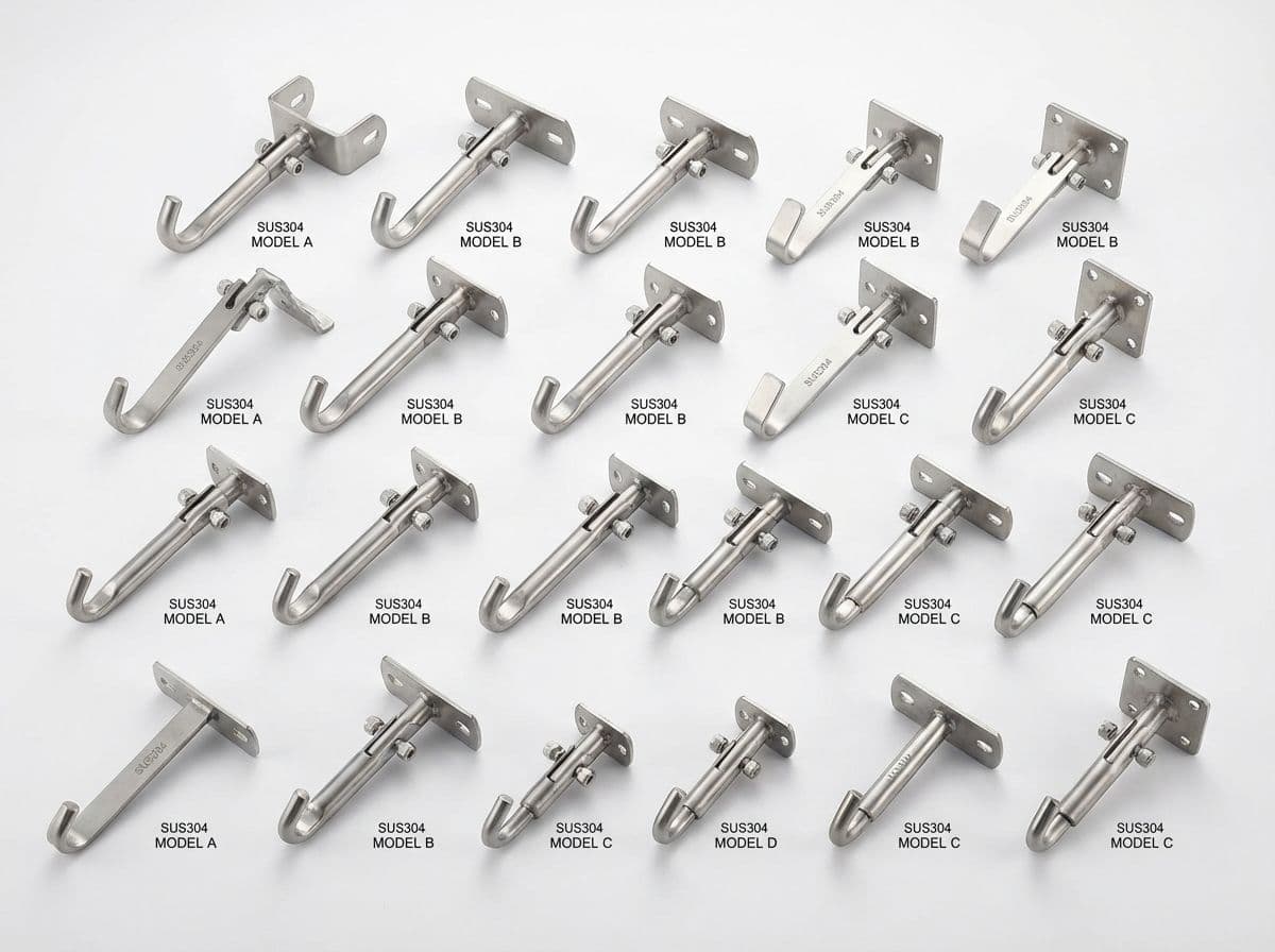SUS304 stainless steel roof hooks for tile roof solar mounting