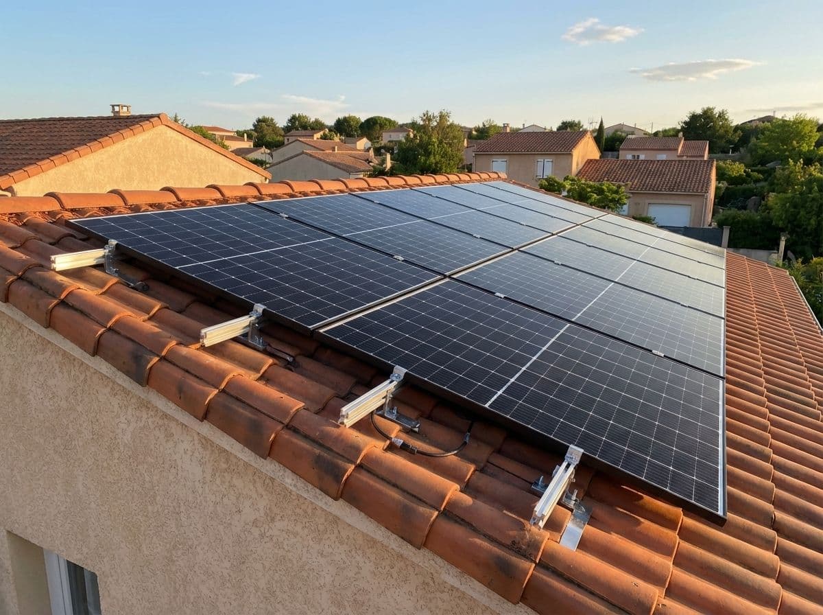 Solaris HOOK tile roof solar mounting system on European residential home