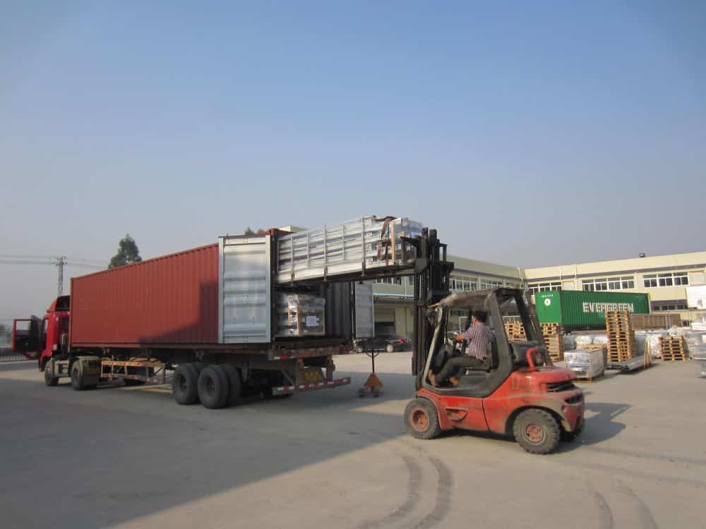 Container loading and shipping
