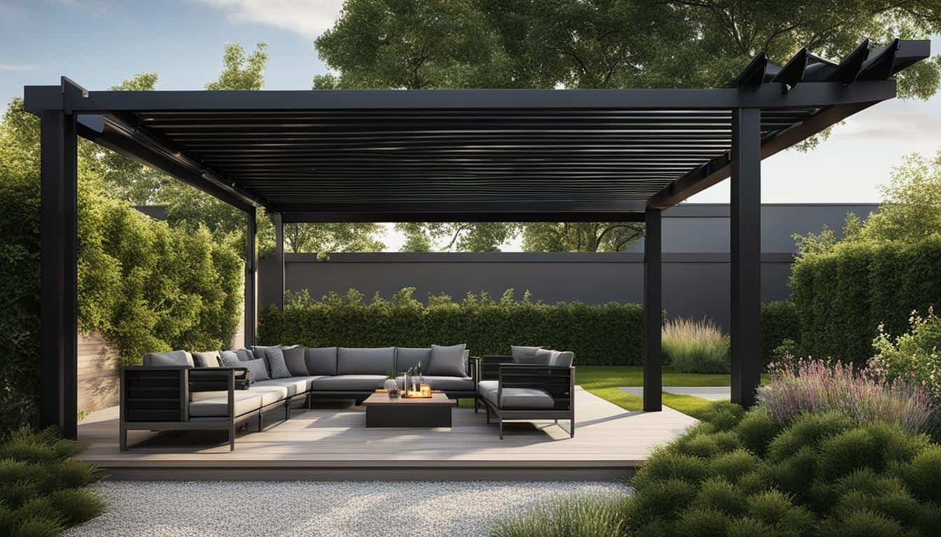 Solar Panel Pergola at Home