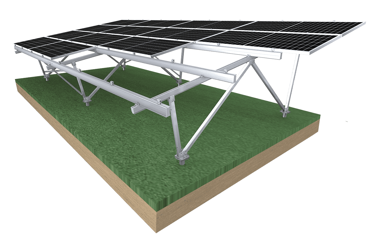 Ground Mount Systems — Terra AL aluminum ground mounting structure