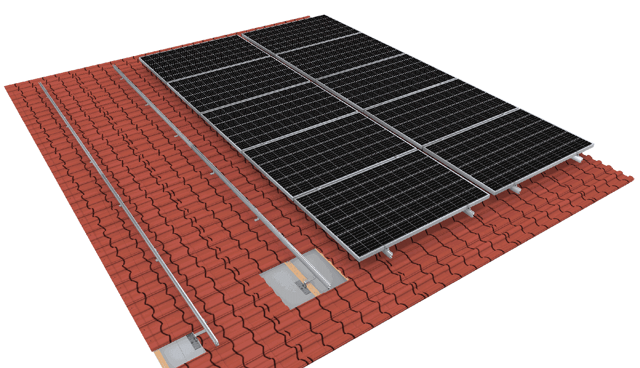 Roof Mount Systems — Solaris HOOK tile roof mounting solution