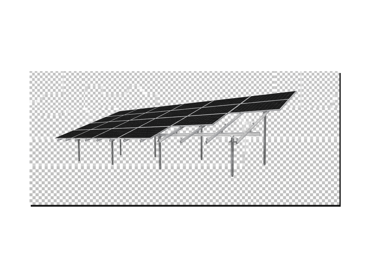 Terra FLEX terrain-adaptive ground mount solar mounting system